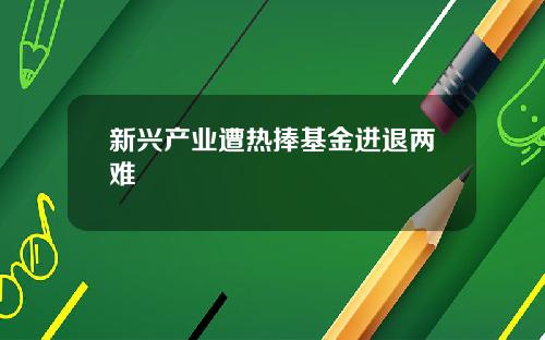 新兴产业遭热捧基金进退两难