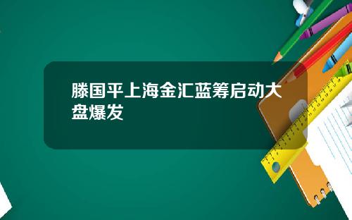 滕国平上海金汇蓝筹启动大盘爆发