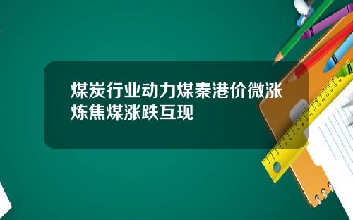 煤炭行业动力煤秦港价微涨炼焦煤涨跌互现