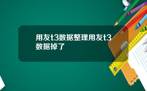 用友t3数据整理用友t3数据掉了