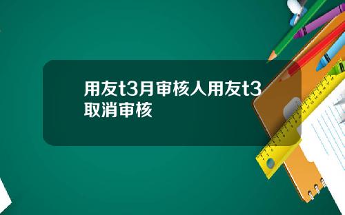 用友t3月审核人用友t3取消审核