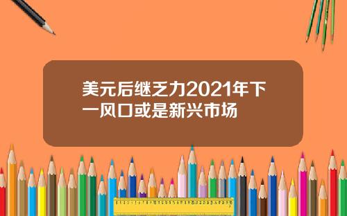 美元后继乏力2021年下一风口或是新兴市场